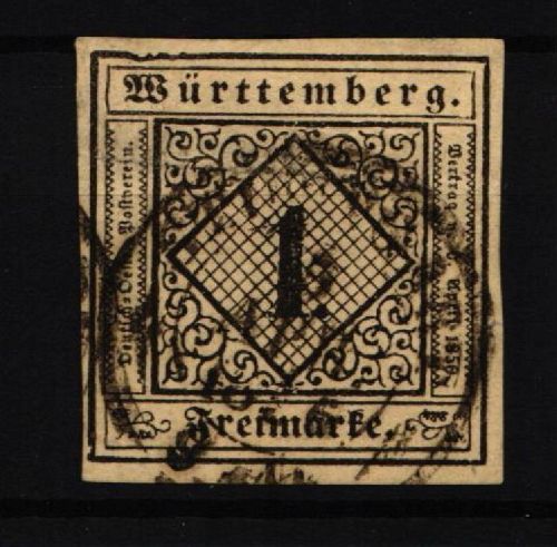Württemberg 1 a I gestempelt