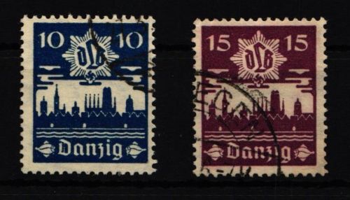 Danzig 267-268 gestempelt