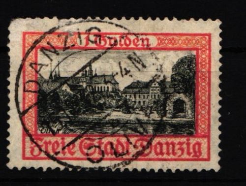 Danzig 212 b gestempelt