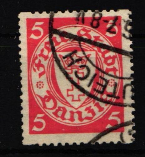 Danzig 193 D gestempelt Rollenzähnung #IS348