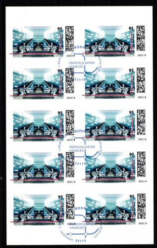 BRD 3607 gestempelt Folienblatt 106 #IU017