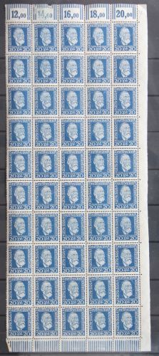 Deutsches Reich 369 postfrisch Bogenteil, u.a. 4x W OR #IU001