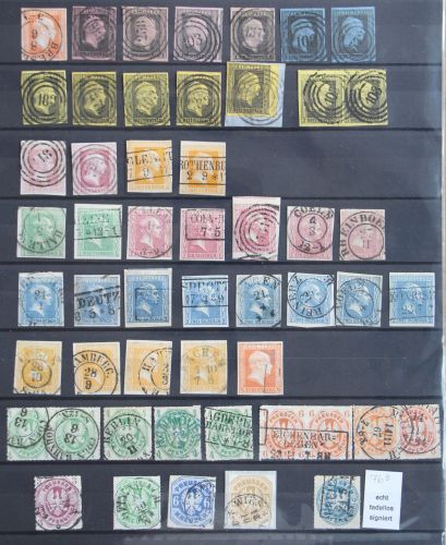 Preußen Lot 17 b u.a. gestempelt in sauberer Erhaltung 52 Werte #IU008