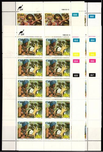 Ciskei 166-169 postfrisch Kleinbogensatz / Brauchtum #IH198
