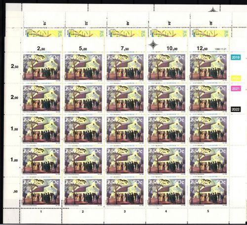 Südafrika 762-765 postfrisch Fünfundzwanzigerbögen #IH202
