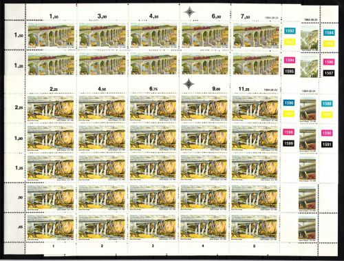 Südafrika 651-654 postfrisch Zusammendruckbögen / Architektur #IH233