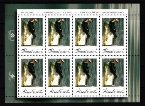 Aland 330 postfrisch Kleinbogen / Segeln #IH276