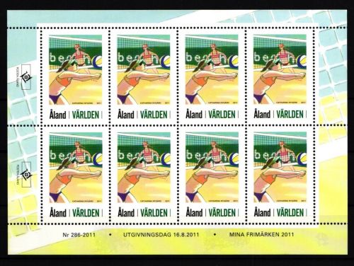 Aland 349 postfrisch Kleinbogen / Volleyball #IH280