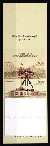 Aland 362-364 gestempelt Markenheft 20 mit Ersttagsstempel / Architektur #IH306