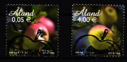 Aland 346 und 347 gestempelt Äpfel #IH325