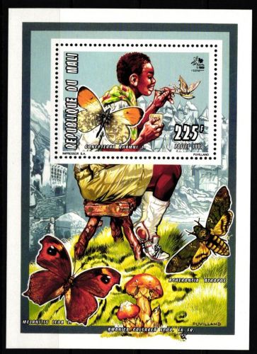 Mali 1352 postfrisch Einzelblock / Pilze #HR932