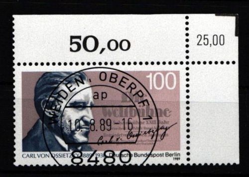 Berlin 851 gestempelt als Eckrand mit KBWZ #HZ475