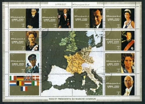 Ajman 2587-2595 A gestempelt