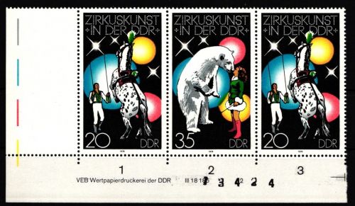 DDR W Zd 398 DV postfrisch 3er Streifen #IV580