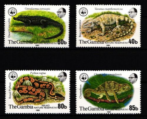 Gambia 430-433 postfrisch Wildtiere #IH480