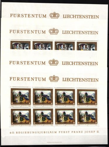 Liechtenstein 706-709 postfrisch Kleinbogensatz / Fürstentum #IH506
