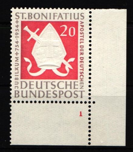 BRD Bund 199 postfrisch mit Formnummer 1 FN1 #IW285