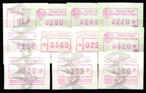 Finnland Automatenmarken Lot von 1-23 postfrisch #IP577