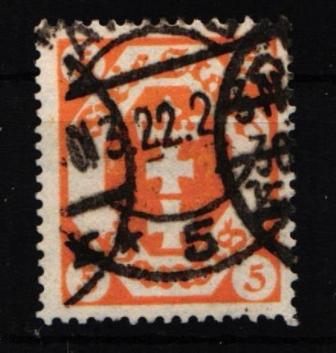 Danzig 73 gestempelt geprüft Infla Berlin #IQ204