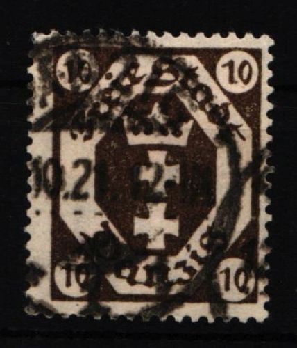 Danzig 74 gestempelt geprüft Infla Berlin #IQ208