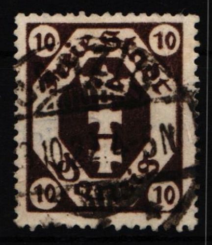 Danzig 74 gestempelt geprüft Infla Berlin #IQ209