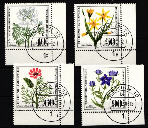 Berlin 629-632 gestempelt