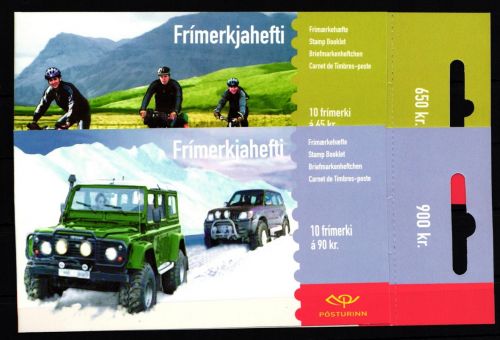 Island 1066-1067 postfrisch 2 Markenheftchen Ferien #IR047