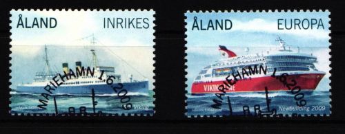 Aland 312-313 gestempelt Schifffahrt Fährschiffe #IR149