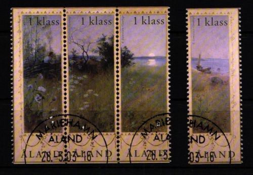 Aland 219-222 gestempelt Sommerlandschaft #IR210