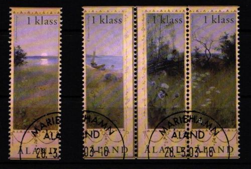 Aland 219-222 gestempelt Sommerlandschaft #IR213