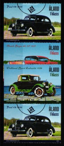 Aland 247-250 gestempelt Klassische Automobile #IR222