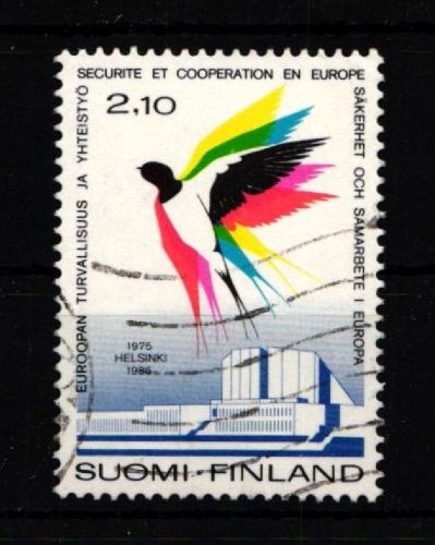 Finnland 970 gestempelt Rauchschwalbe Konferenzgebäude #IQ864