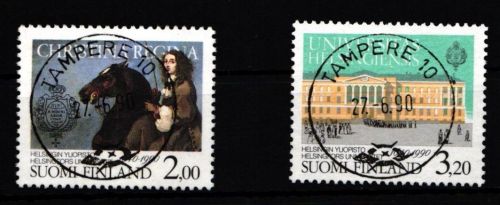 Finnland 1106-1107 gestempelt 350 Jahre Universität Helsinki #IQ896