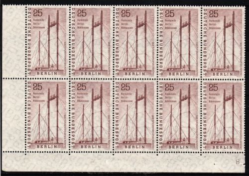 Berlin 157 postfrisch 10er Bogenteil #IQ535