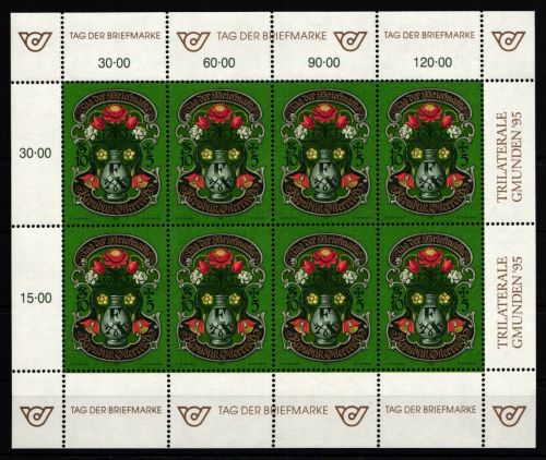 Österreich 2158 postfrisch Kleinbogen Tag der Briefmarke #IQ615