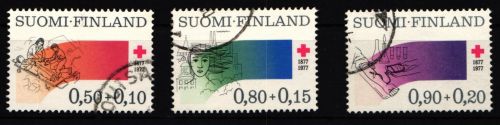 Finnland 799-801 gestempelt 100 Jahre Finnisches Rotes Kreuz #IQ837
