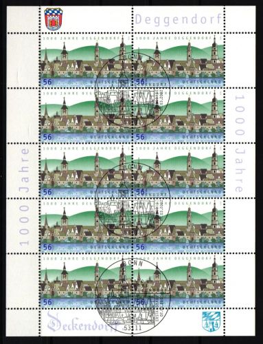 Bund 2244 gestempelt Zehnerbogen Ersttagsstempel Bonn #IQ665