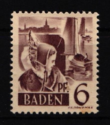 Französische Zone Baden 15 G postfrisch