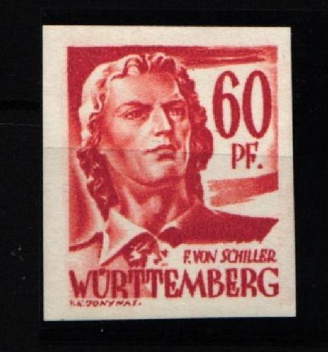 Französische Zone Württemberg 10 u postfrisch ungezähnt #IV917