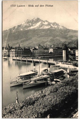 AK Luzern Blick auf den Pilatus ungebraucht #PN320