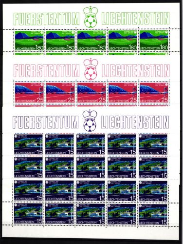 Liechtenstein 799-801 postfrisch Kleinbogensatz / Fußball WM #IH745