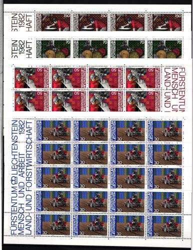 Liechtenstein 802-805 postfrisch Kleinbogensatz #IH746