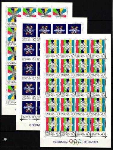 Liechtenstein 834-836 postfrisch Kleinbogensatz #IH766