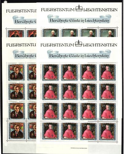 Liechtenstein 839-842 postfrisch Kleinbogensatz #IH770