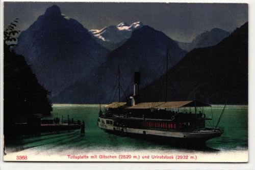 AK Koblenz Tellsplatte mit Gitschen (2520 m) und Urirotstock (2932 m) ungebraucht #PN364