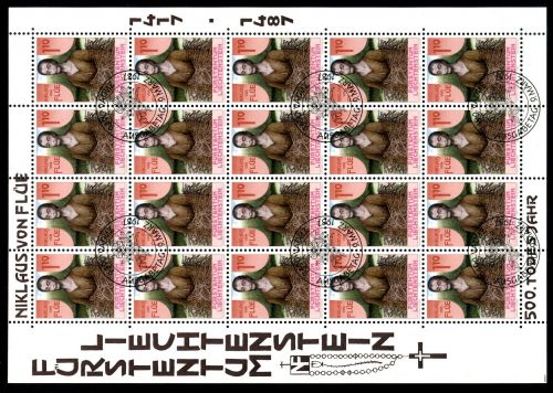Liechtenstein 918 gestempelt als Kleinbogen, Ersttagssonderstempel #IG997