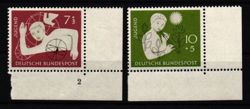 Bund 232-233 postfrisch als Eckrand unten rechts #IG770