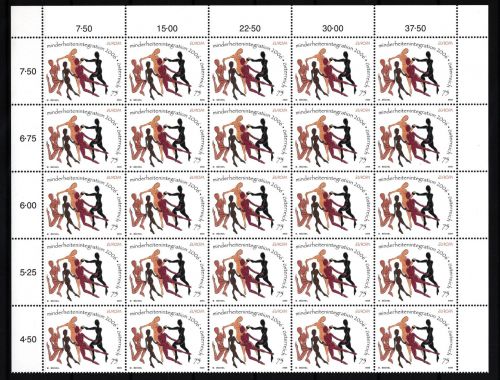 Österreich 2605 postfrisch als 25er Bogenteil Oberrand #IG891