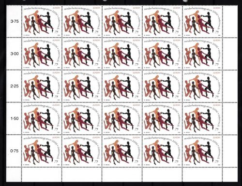 Österreich 2605 postfrisch als 25er Bogenteil Unterrand #IG892