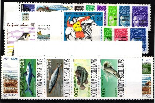 St. Pierre et Miquelon 721-744 postfrisch Jahrgang 1997 komplett #IR506